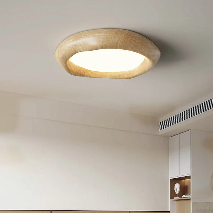 Plafonnier créatif en bois de noyer