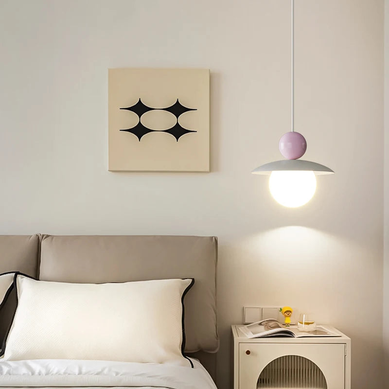 suspension de chevet minimaliste et créative pour fond de télévision