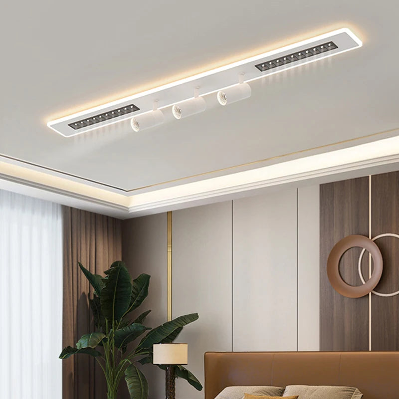 plafonnier led simple spot longue bande trois couleurs