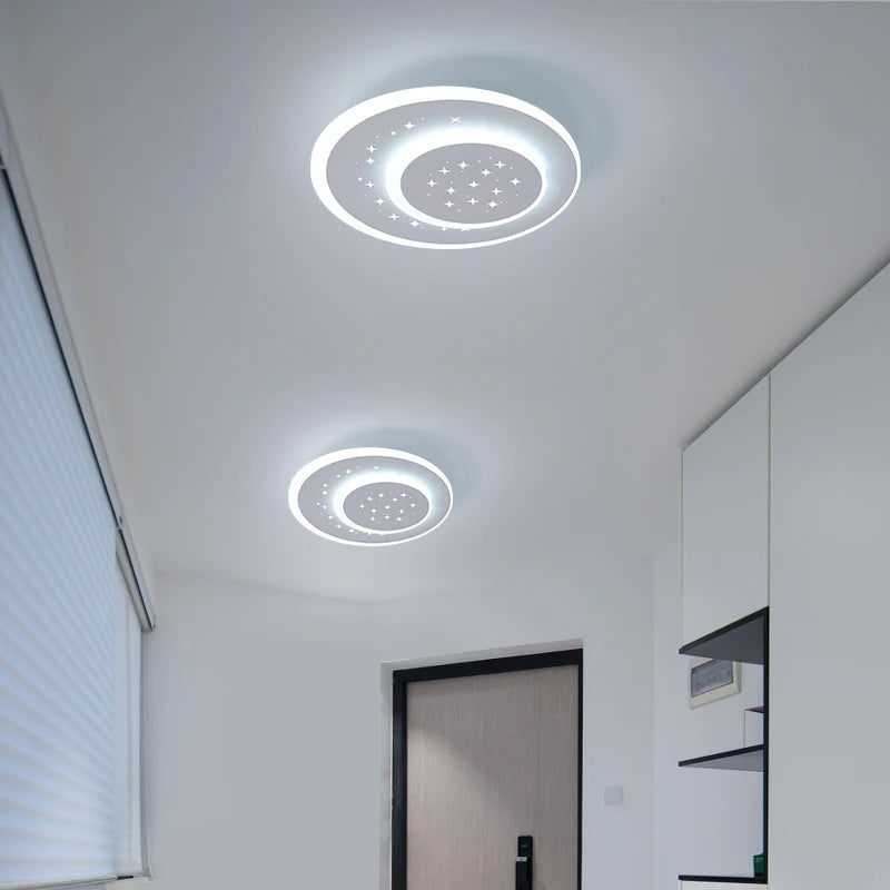 plafonnier led encastré acrylique créatif étoilé simple balcon
