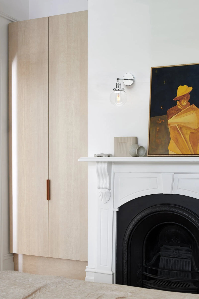 applique murale industrielle vintage phansthy globe rond verre soufflé main