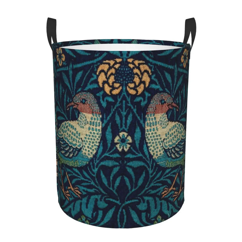 panier à linge floral personnalisé pour rangement et organisation