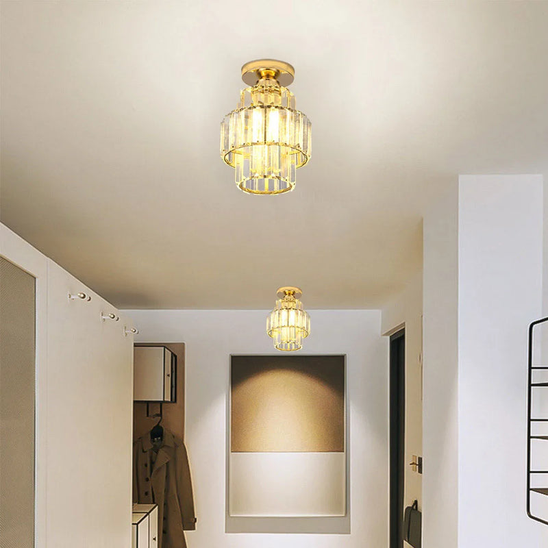 plafonnier en cristal k9 moderne pour décoration intérieure élégante