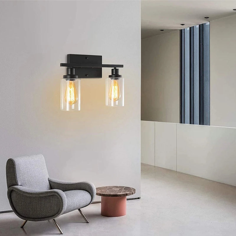 Applique murale américaine industrielle Vintage Style Loft applique murale pour chevet applique murale verre fer Art Edison LED luminaires