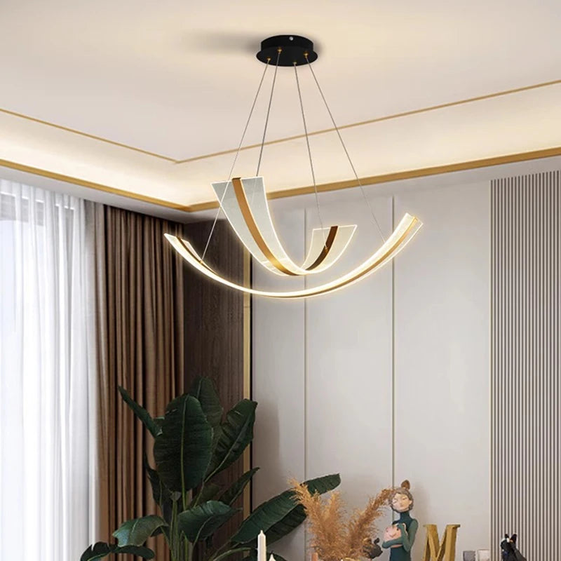 lustre led décoratif moderne pour éclairage intérieur