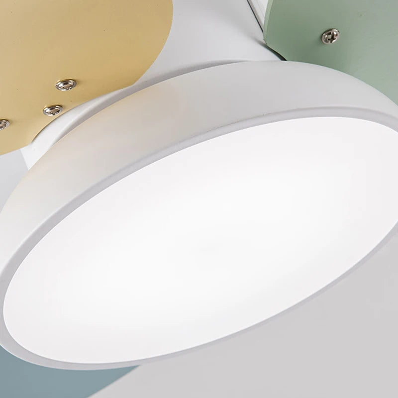 suspension ventilateur led moderne avec télécommande