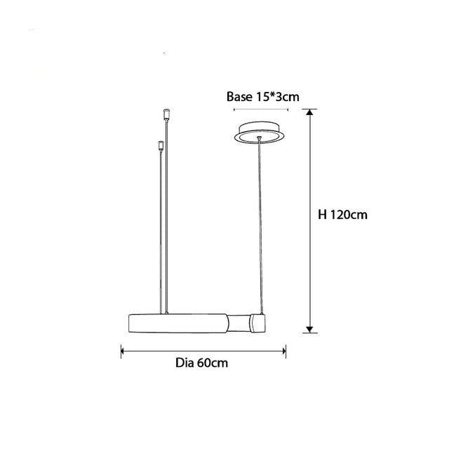 Lustre design LED circulaire minimaliste Meryl