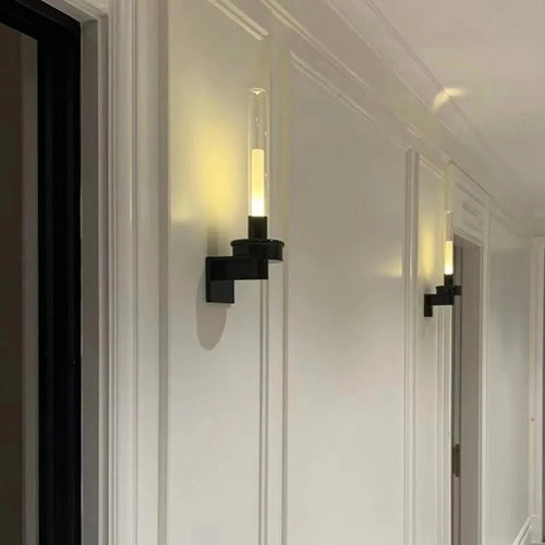 applique murale en verre et métal 	 style 3000k