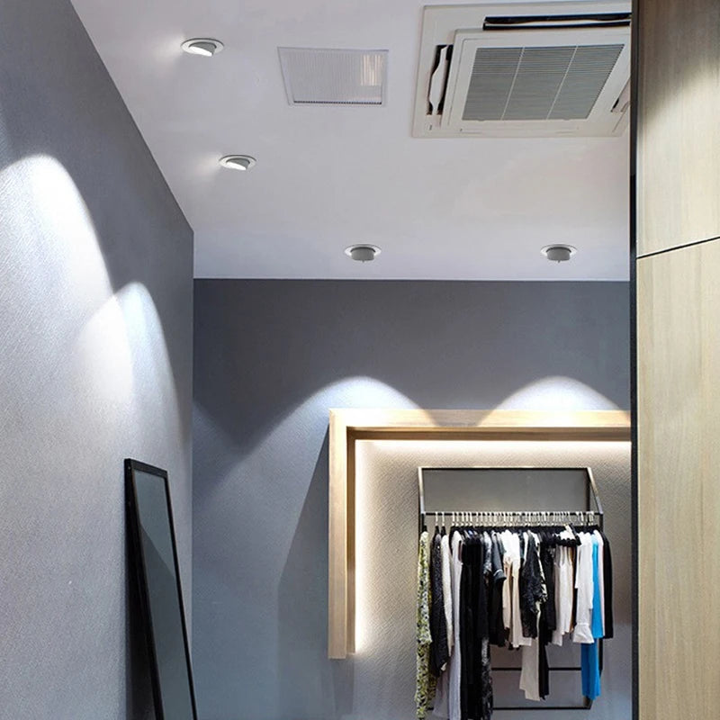 Spot Led Downlight 360 rotation réglable encastré Downlight salle à manger salon Spot luminaires Led 85 ~ 265V