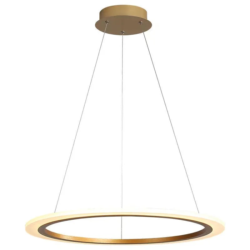 Lustre anneau LED salon minimaliste