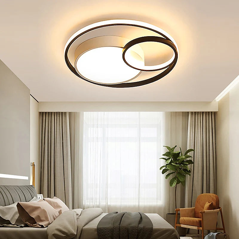 Plafond moderne à LEDs lumière salon chambre salle à manger plafonnier éclairage intérieur Dimmable décoratif maison lampes lumineuses