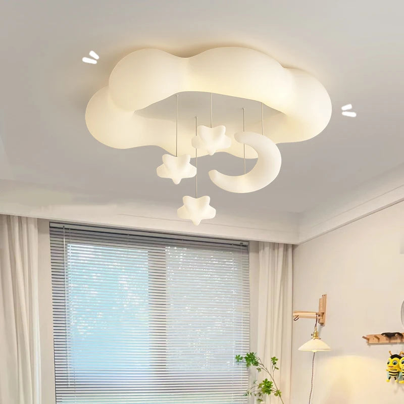 lustre créatif nuage blanc lune étoile pour enfants