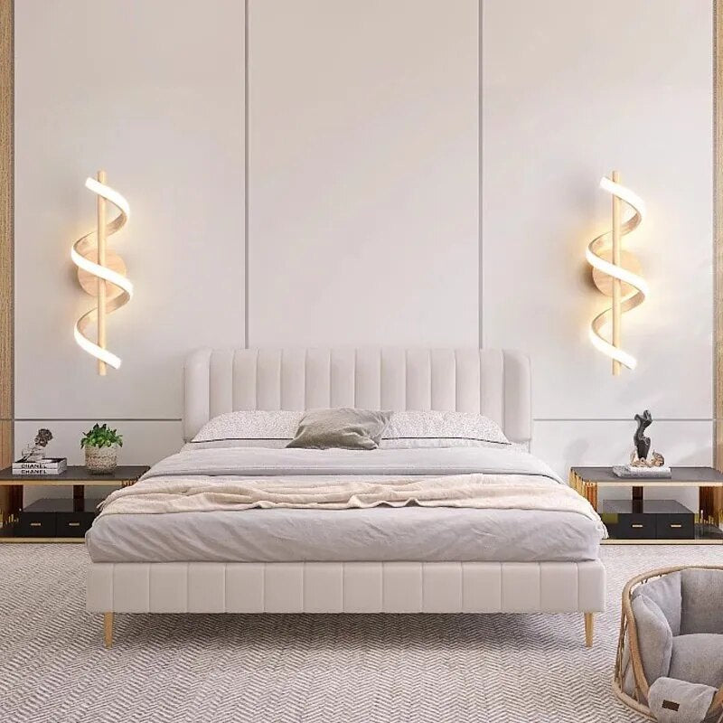 Applique murale LED en bois nordique minimaliste
