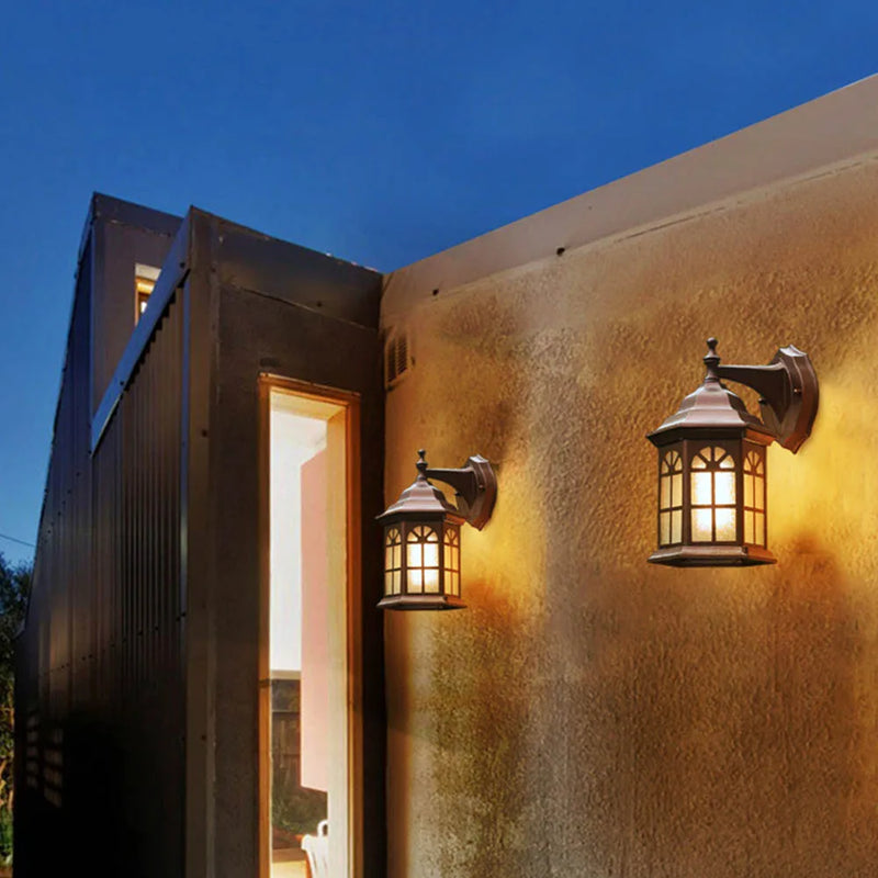 applique murale étanche décorative d'extérieur pour villa jardin cour