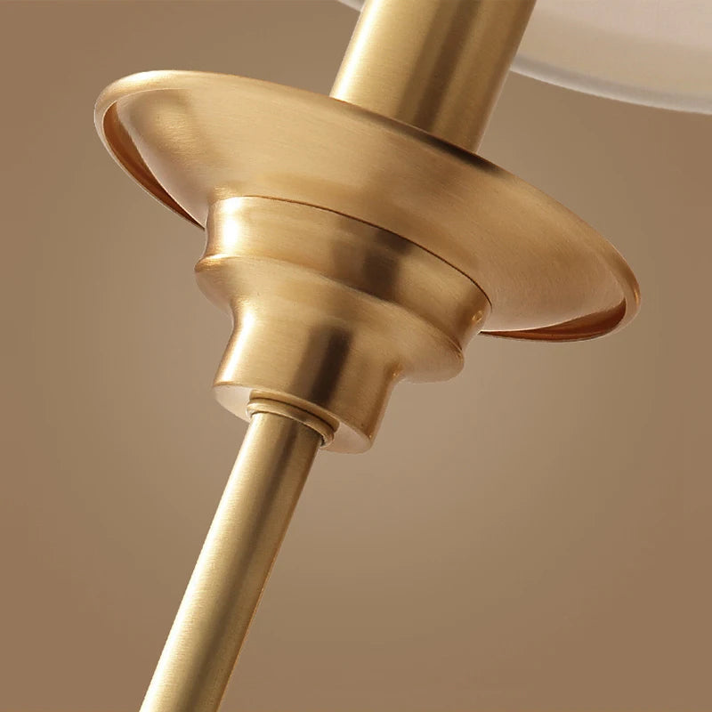 applique murale nordique simple en cuivre pour éclairage