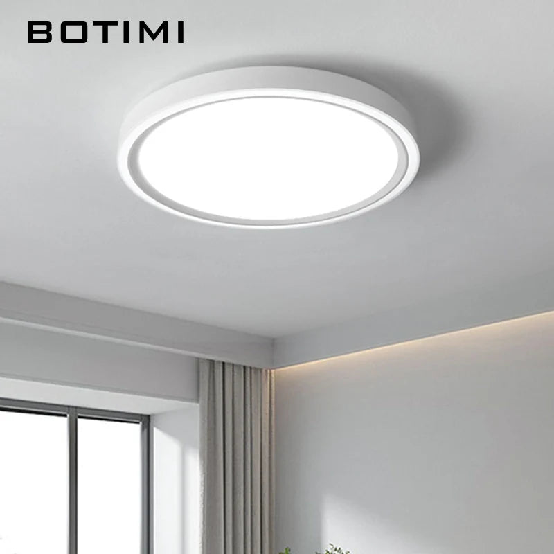 Plafonnier LED rond simple à bordure