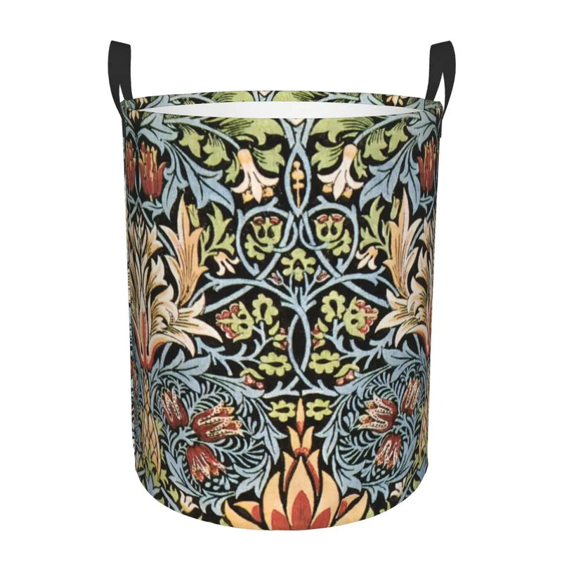 panier à linge floral personnalisé pour rangement et organisation