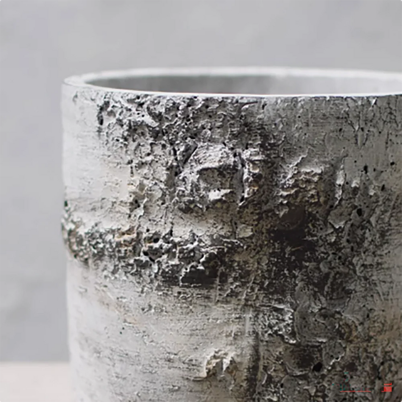moule en silicone rétro pour pot de fleurs en ciment