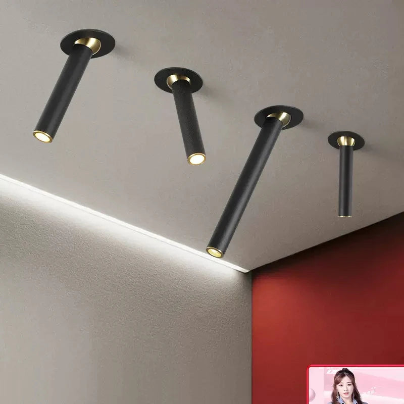 plafonnier moderne à leds rotatif pour décoration intérieure