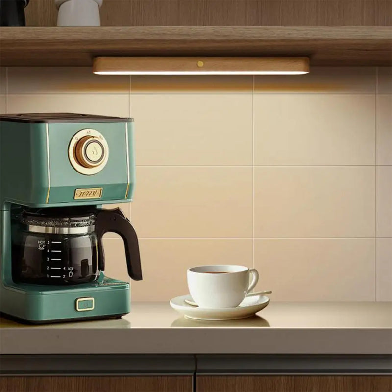 LED en bois veilleuse miroir avant lumière de remplissage Portable Rechargeable magnétique applique murale chambre lampe de chevet