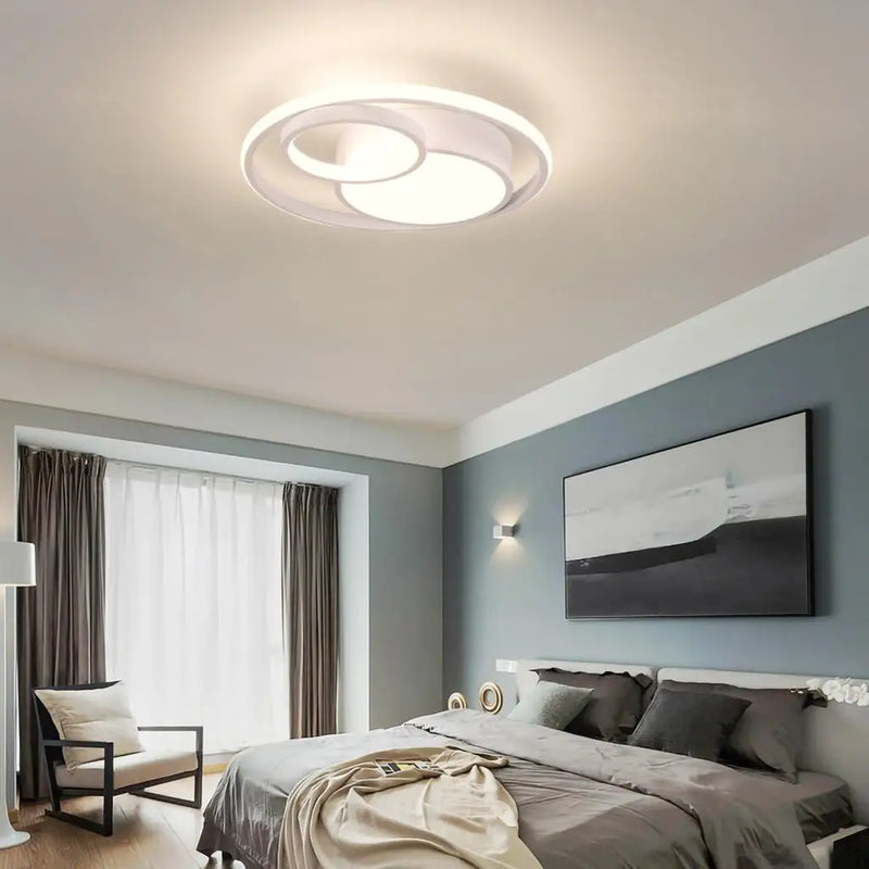 plafonnier led moderne 3 couleurs pour intérieur maison