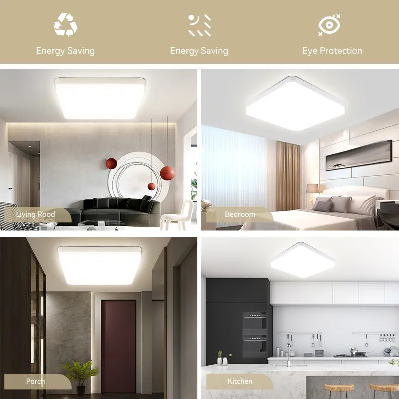 Plafonnier LED carré