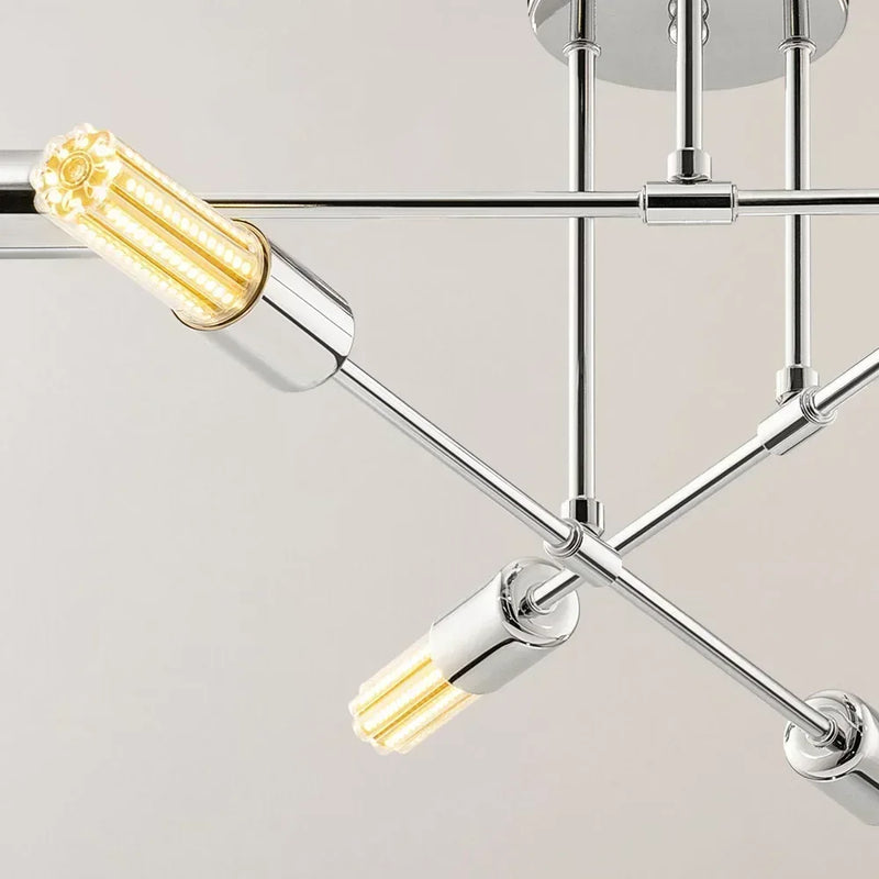 lustre spoutnik semi encastré moderne style nordique galvanoplastie