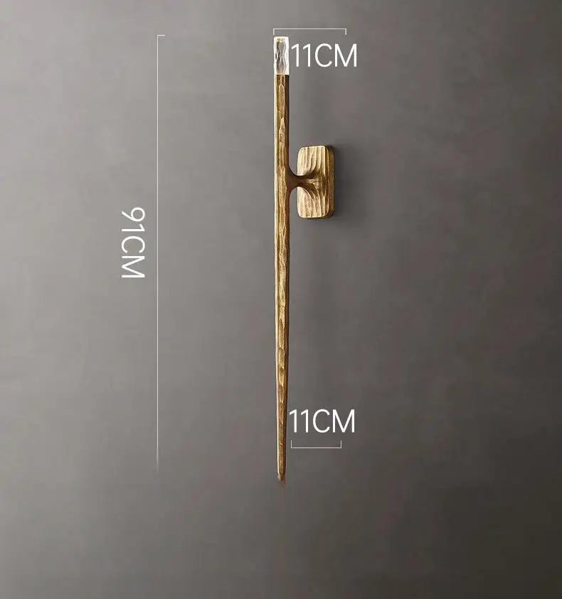 applique murale led en bronze antique design élégant pour intérieur moderne