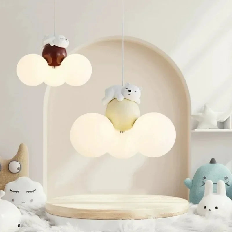 lustre créatif dessin animé ours ballon pour enfants