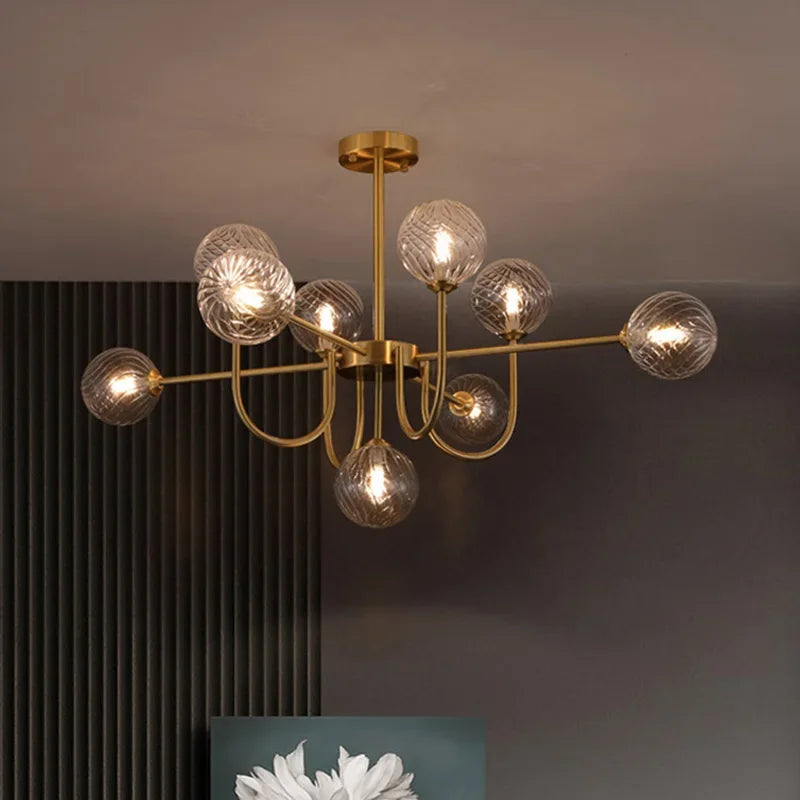 2024 New Pattern Creative U-shaped Magic Bean LED Pendent Lamp For Living Room Bedroom Lobby Exhibition Hall