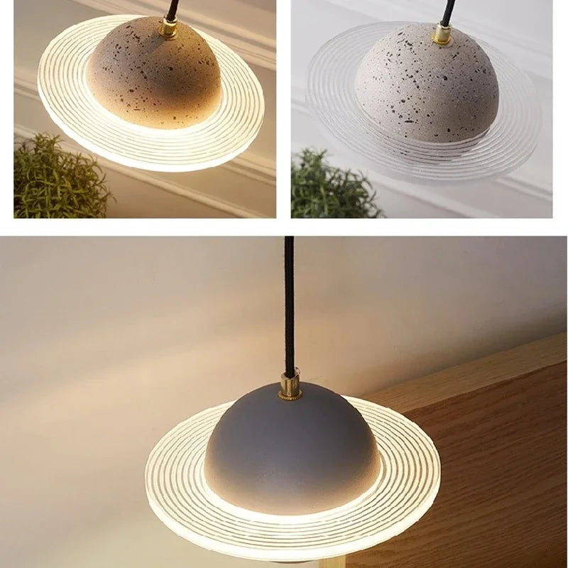 2024 New Hot Sale Resin Planet Pendant Lamp For Living Dining Room Restaurant Store Suspension Indoor Lighting Decor Luminaire