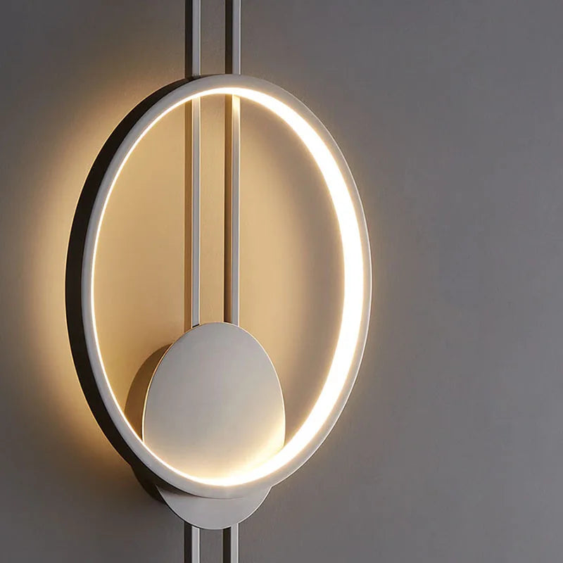 applique murale led minimaliste à trois gradations art déco
