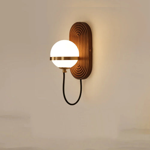 Applique murale chinoise en noyer noir