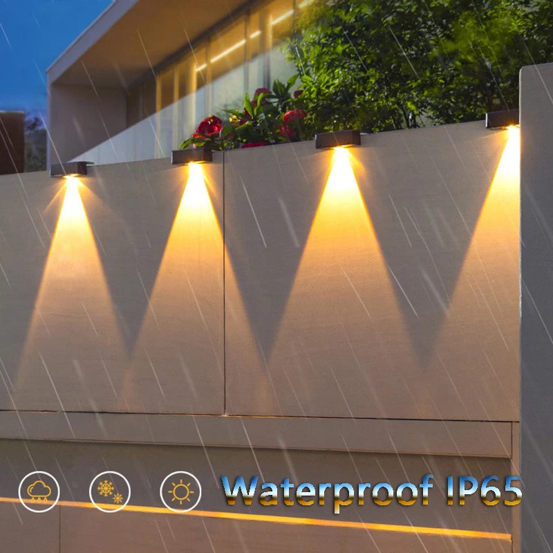 applique murale solaire led étanche pour extérieur jardin balcon patio