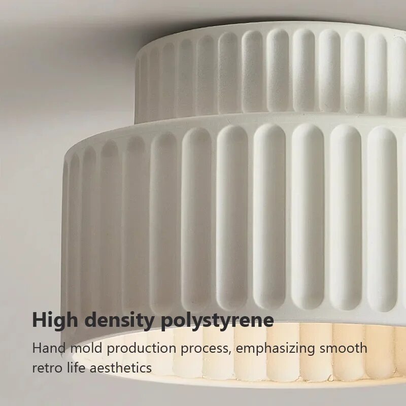 plafonnier led nordique crémeux décor maison luminaire