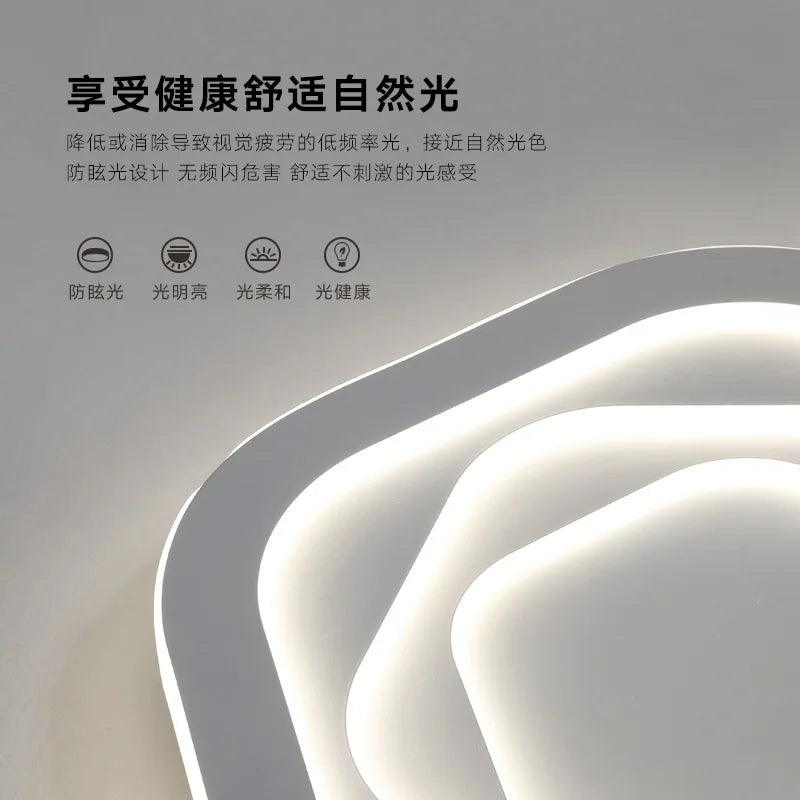 plafonnier moderne minimaliste design créatif lumière led ultra mince