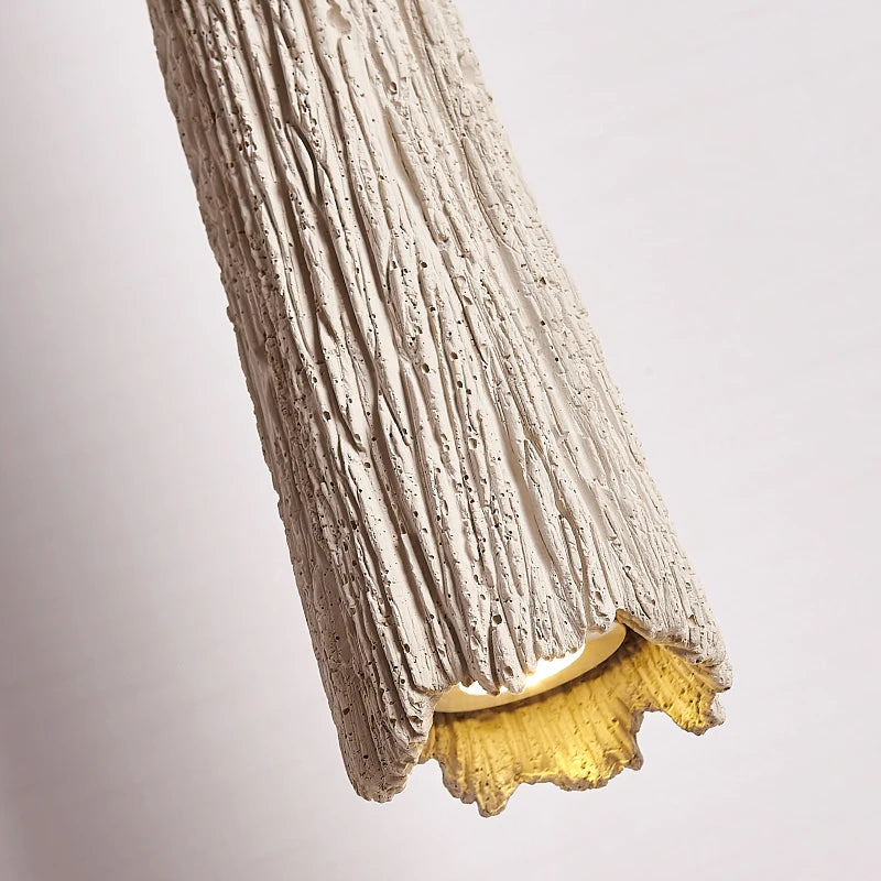 suspension Wabi-sabi ciment chambre crème vent barre salon TV fond décoration de la maison lustre