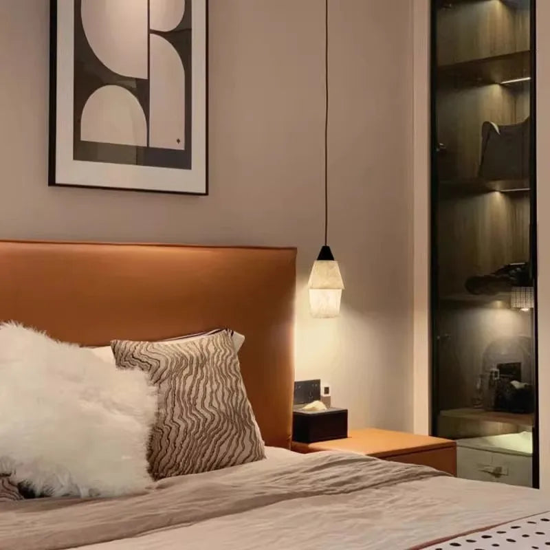 lustre led suspendu collection marbre vintage rétro