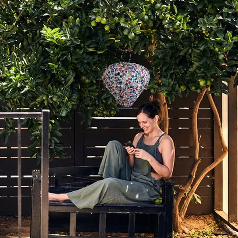 lanternes solaires décoratives étanches pour jardin extérieur