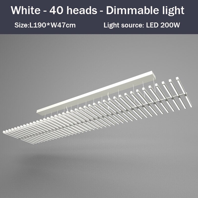 Lustre design LED en baguette lumineuse Bilbao