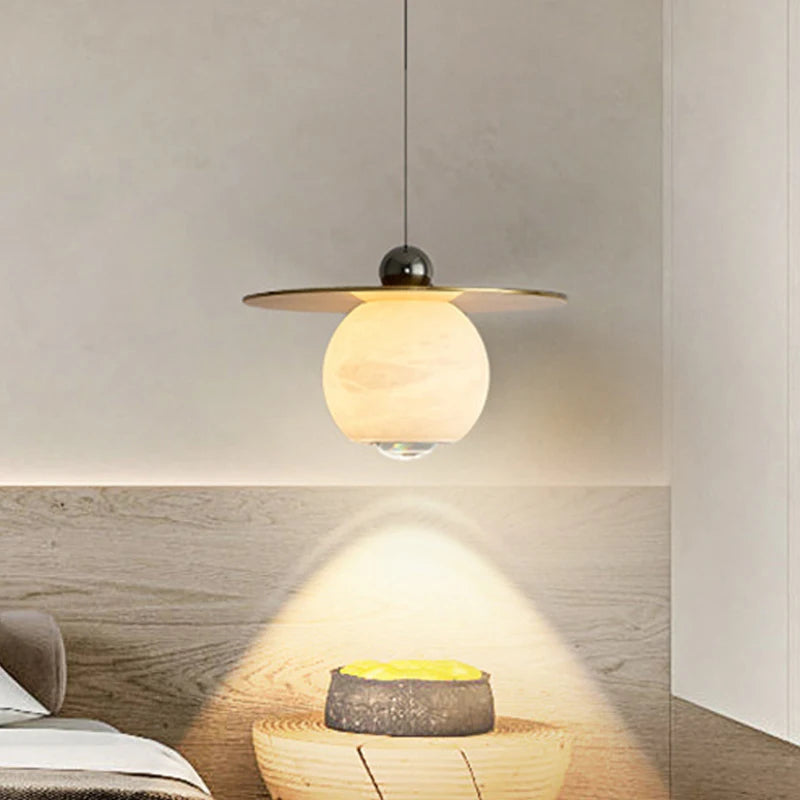 suspension nordique en boule de marbre pour intérieur