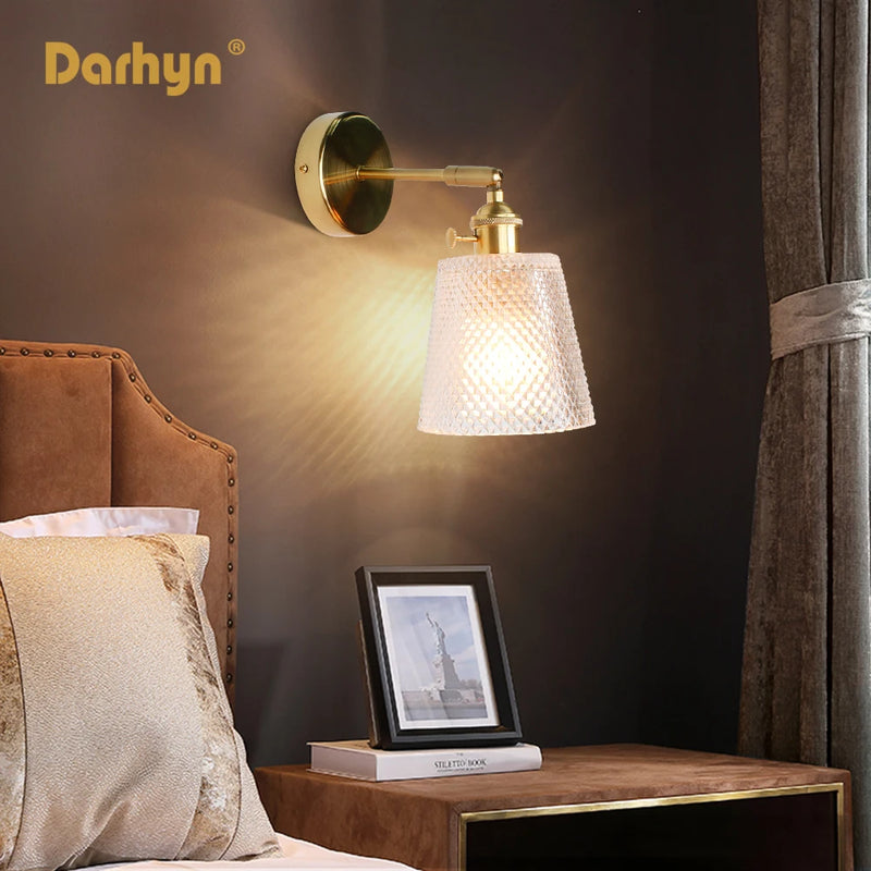 Applique murale led cuivre rotatif chambre salle étude 90-260v