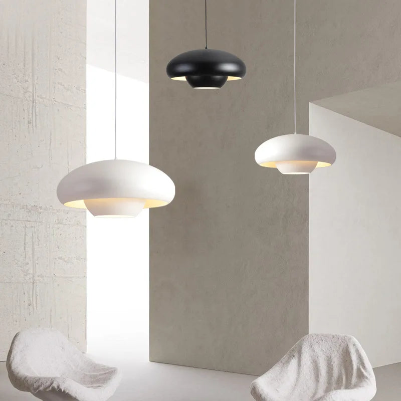 Suspension led nordique simple champignons luminaires suspendus intérieur