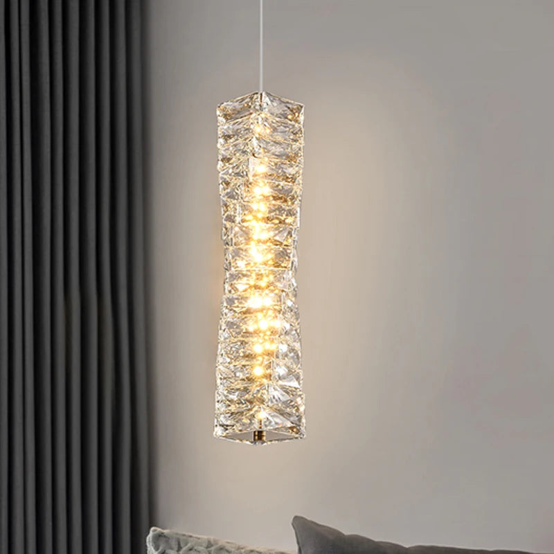 plafonnier moderne en cristal k9 pour décoration intérieure luxe