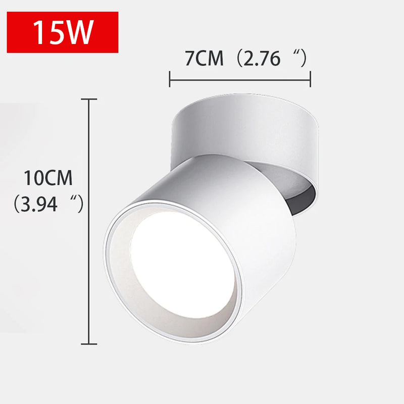spot led extérieur à angle réglable sans perforation