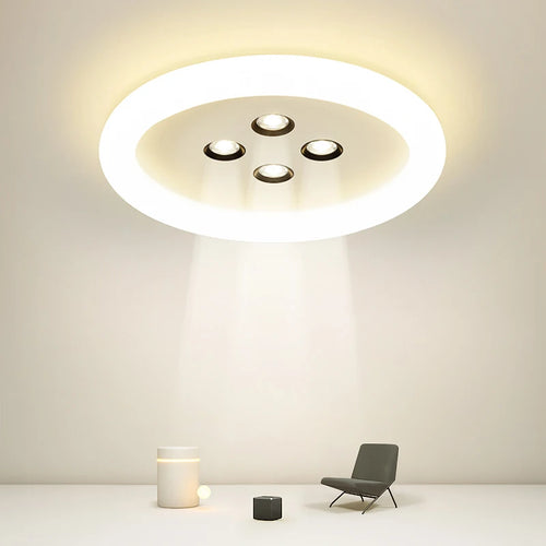 lampe de salon nordique led ronde simple et moderne