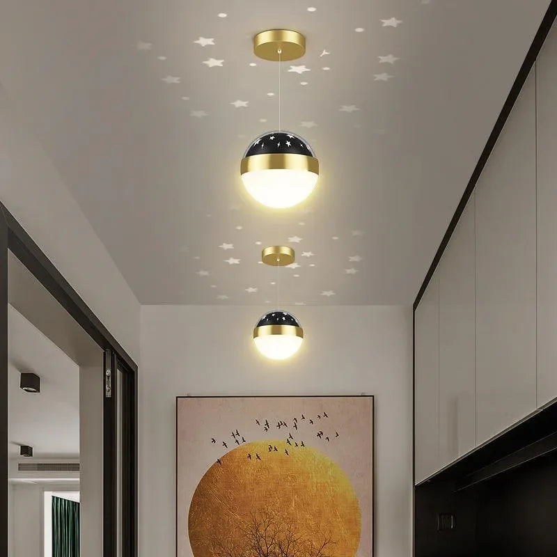 lustre moderne projection ciel étoilé éclairage intérieur décoratif