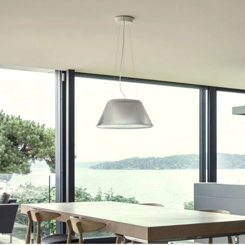 lustre design moderne en verre pour espaces commerciaux et cafés