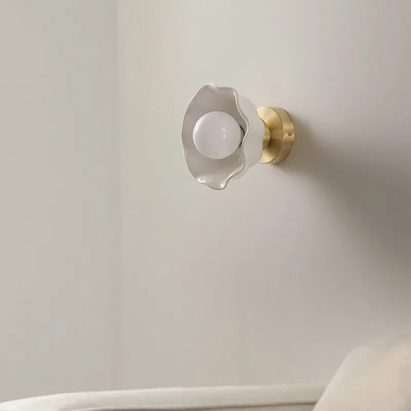 Applique murale LED en céramique nordique