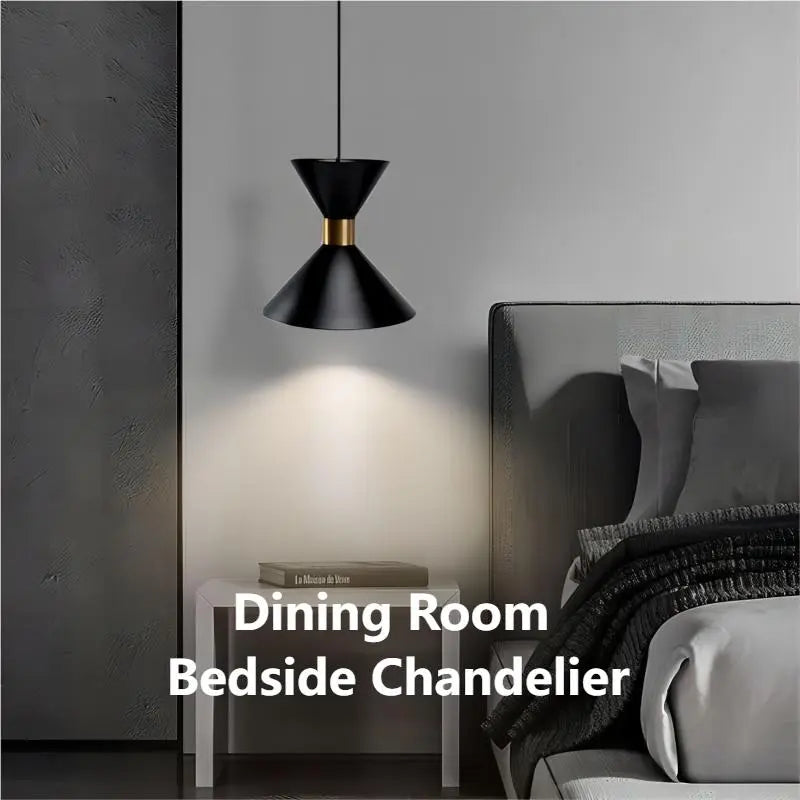 Lustre à tête E27 pour table à manger au design simple